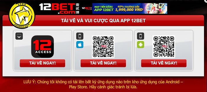 12bet đăng nhập