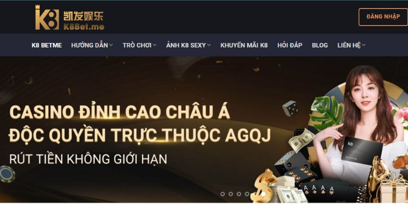 Truy cập link chính thống của nhà cái K8